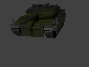 Leopard 2A4 with reactive armor 3D Model