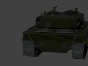Leopard 2A4 with reactive armor 3D Model