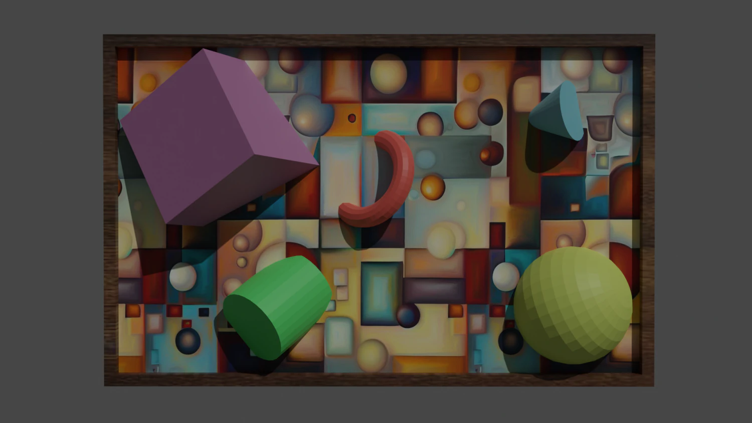 Abstract painting 3D Model .c4d .max .obj .3ds .fbx .stl .blend 
