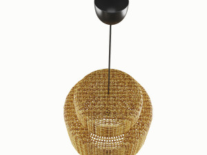 Lamp rattan Ikea 3D Model