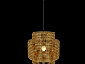 Lamp rattan Ikea 3D Model