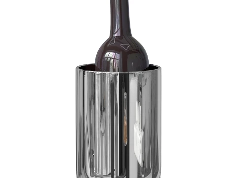 Modern bar set 2 pcs gold and silver 3D Model