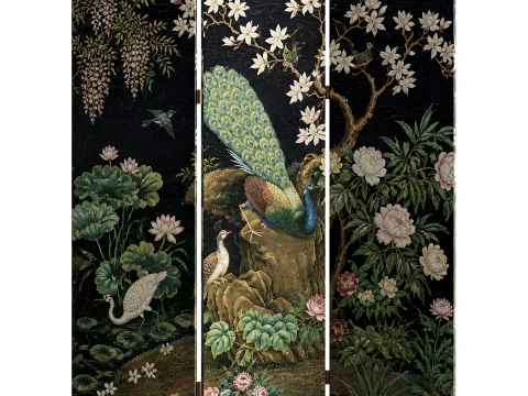 Screen Peacock Garden Modelo 3D