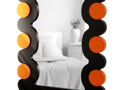 Jurong Wooden Frame Mirror Modello 3D