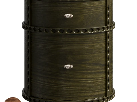 Pietro bedside table 2 colors Modello 3D
