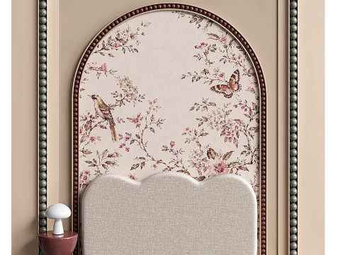 Floral Garden bedding set 3D Model