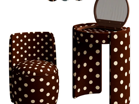 Caleidoscopio Boudoir 4 colores Modelo 3D