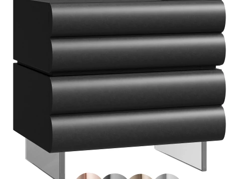 Lila side table set of 4 Model 3D