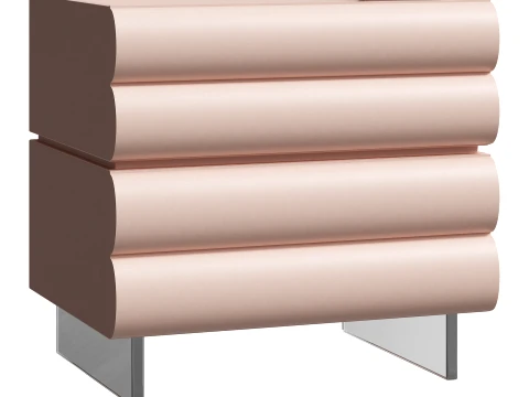 Lila side table set of 4 3D Model