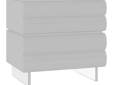 Lila side table set of 4 3D Model