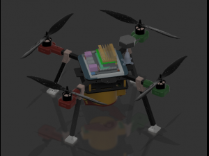 MultiCopter UAV Modèle 3D