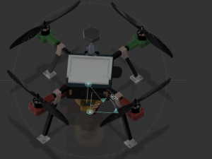 MultiCopter UAV Modello 3D