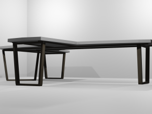 Office table Modello 3D