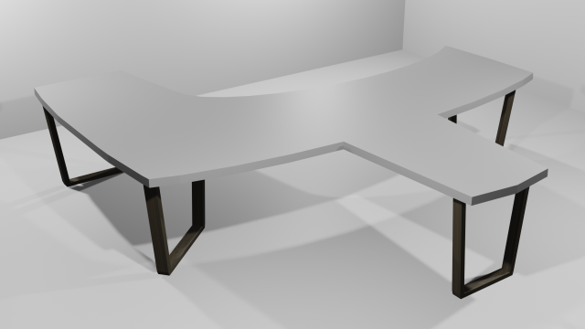 Office table Modello 3D .c4d .max .obj .3ds .fbx .stl .blend 