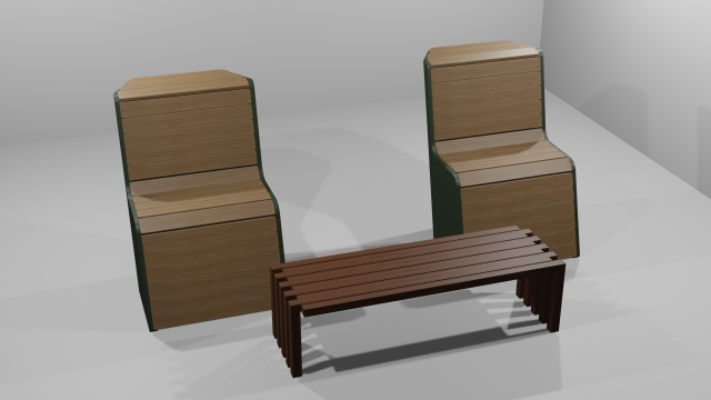 Chairs table 3D Model .c4d .max .obj .3ds .fbx .stl .blend 