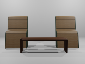 Chairs table 3D Model