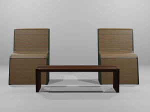 Chairs table 3D Model
