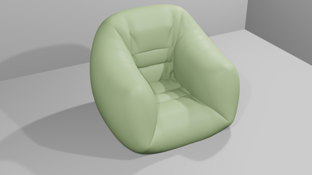 Armchair 3Dモデル .c4d .max .obj .3ds .fbx .stl .blend 