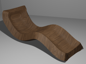 Deck chair Modèle 3D