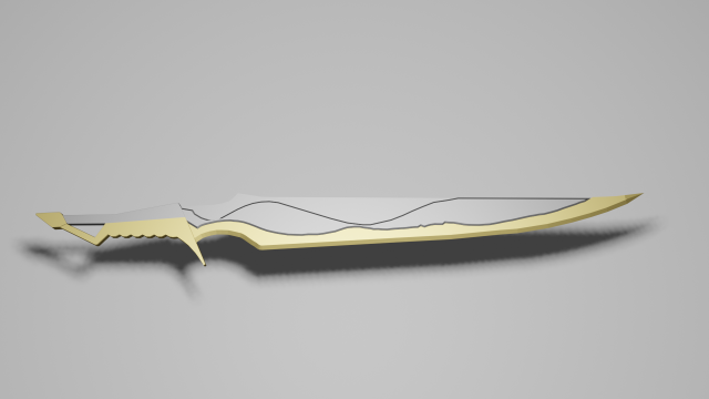 Sword Model 3D .c4d .max .obj .3ds .fbx .stl .blend 