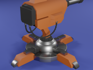 Turret 3D 모델