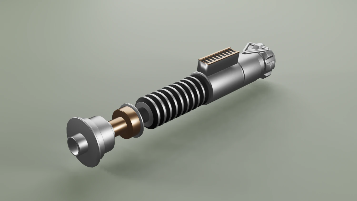 Lukes lightsaber 3D Model .c4d .max .obj .3ds .fbx .stl .blend 