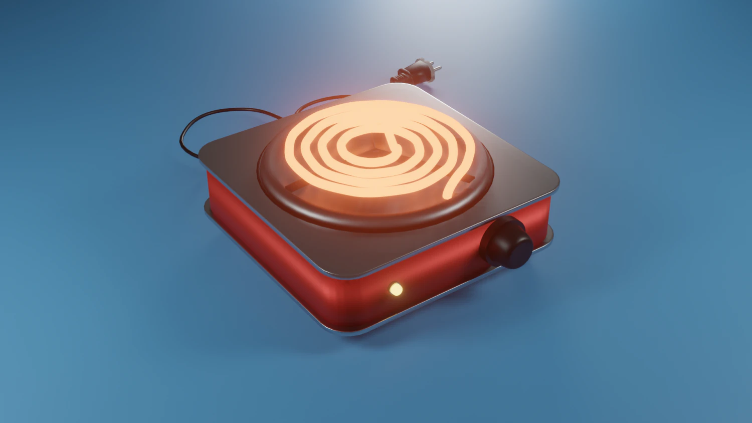 Spiral kitchen stove 3D Model .c4d .max .obj .3ds .fbx .stl .blend 