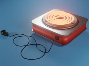 Spiral kitchen stove 3D Model