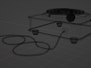 Spiral kitchen stove 3D Model