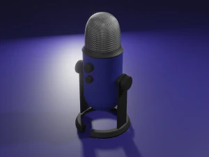 Microfono Modello 3D