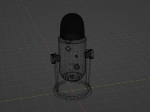 Microfono Modello 3D