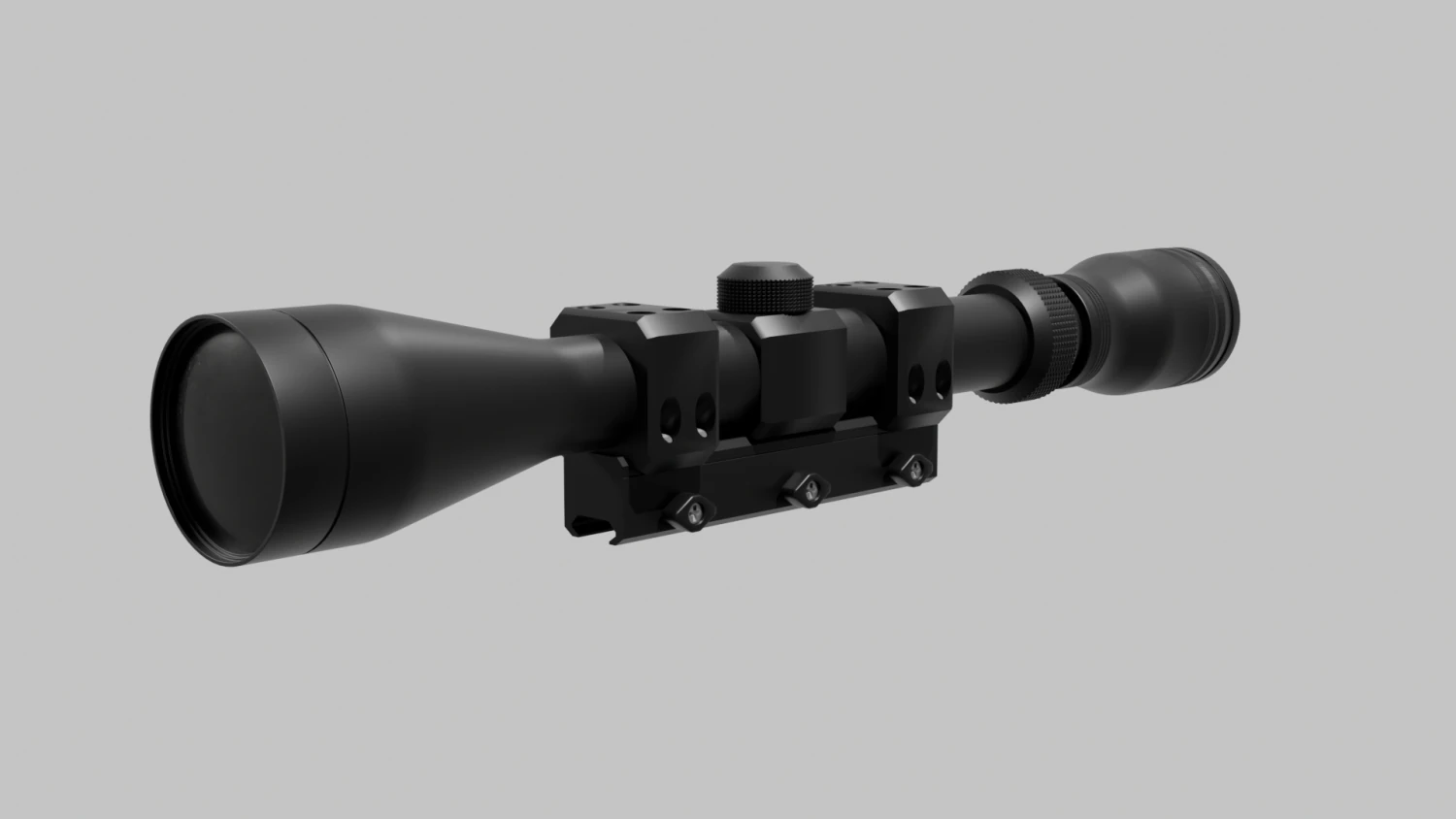 Optical sight 3D Model .c4d .max .obj .3ds .fbx .stl .blend 