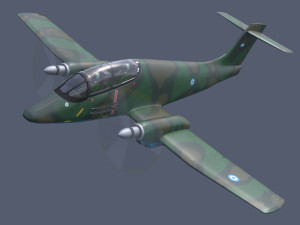 Avion IA-58 Pucara 3D Print Model