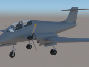 Avion IA-58 Pucara 3D Print Model