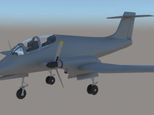 Avion IA-58 Pucara 3D Print Model