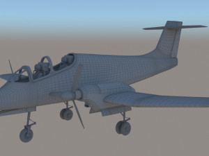 Avion IA-58 Pucara 3D Print Model
