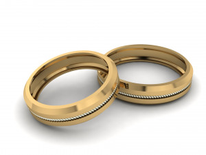 Weeding ring 002 3D Baskı Modeli
