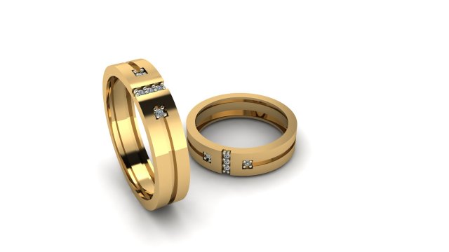 Weeding ring 003 3D Print Model .c4d .max .obj .3ds .fbx .stl .blend 