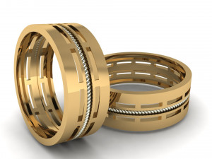 Weeding ring 004 3D Baskı Modeli