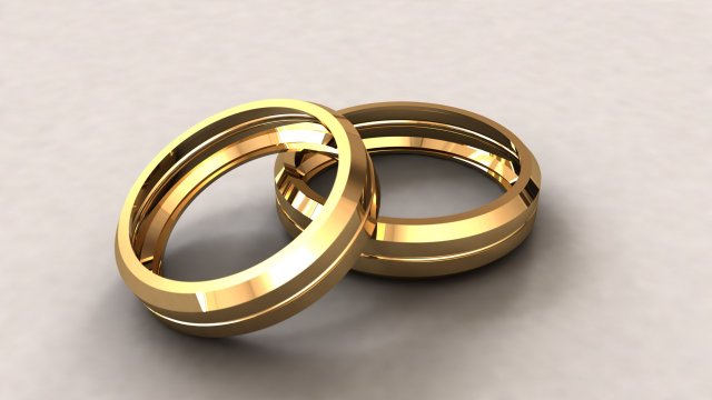 Personalized Gold and Silver Wedding Rings