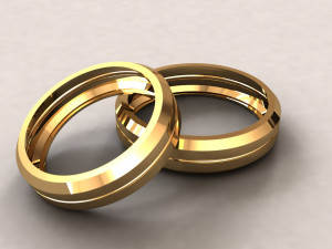 Weeding ring 007 3D 打印模型