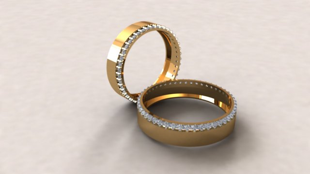 Weeding ring 009 3D Print Model .c4d .max .obj .3ds .fbx .stl .blend 