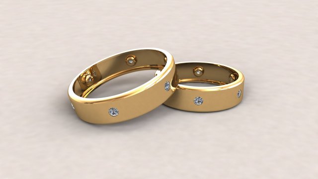 Weeding ring 010 3Dプリントモデル .c4d .max .obj .3ds .fbx .stl .blend 