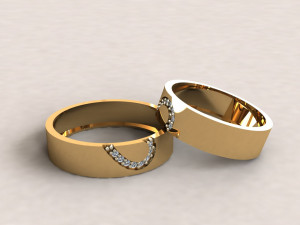Weeding ring 012 3D Принт Модель