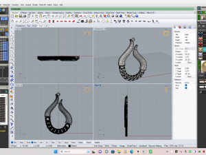 Half set necklace 3D 프린트 모델