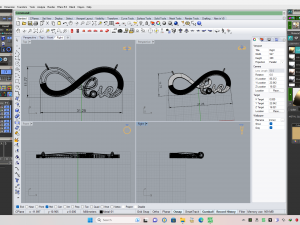 Love pendant 3D 프린트 모델