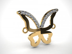 Butterfly Pendant Modèles 3D en vedette