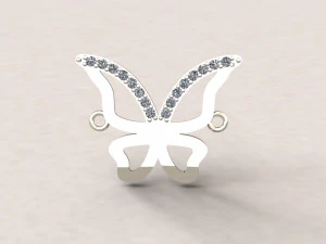 Butterfly Pendant 3D Print Model