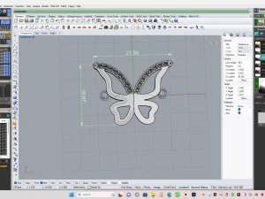 Butterfly Pendant 3D Print Model