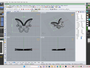 Butterfly Pendant 3D Print Model